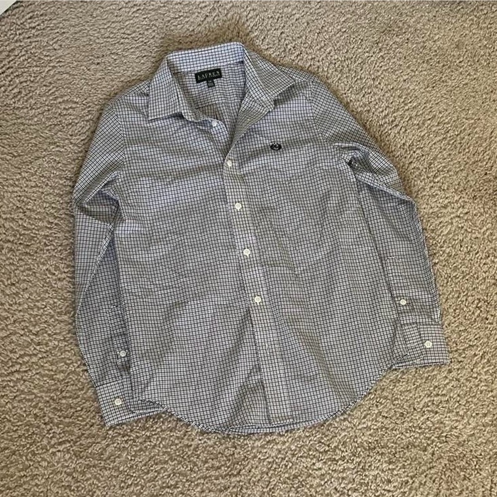 Men's Blue Checkered Shirt